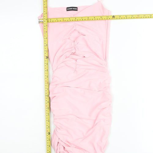 AllTrends Fashion Women's Pink Size 8 Bodycon Midi Dress