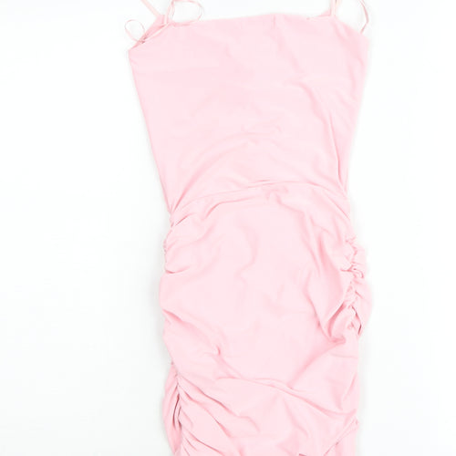 AllTrends Fashion Women's Pink Size 8 Bodycon Midi Dress