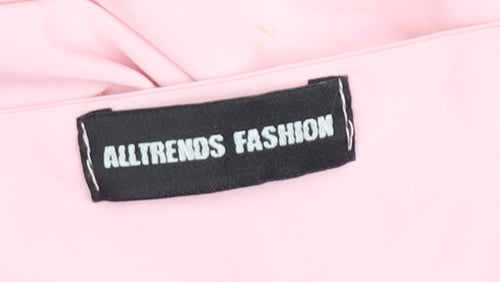 AllTrends Fashion Women's Pink Size 8 Bodycon Midi Dress
