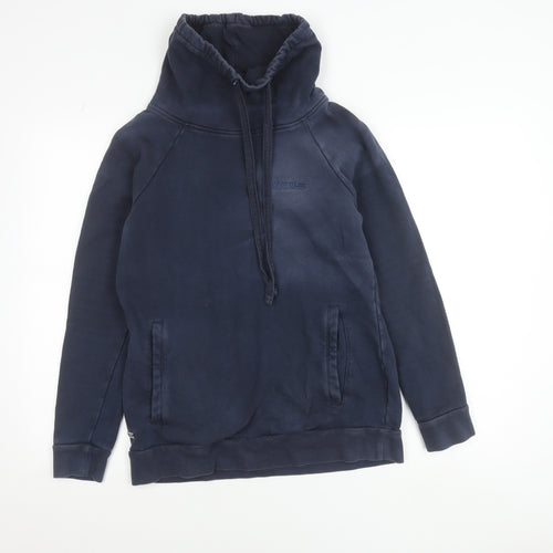 Regatta Great Outdoors Women's Navy Pullover Hoodie UK 10 Cotton Blend