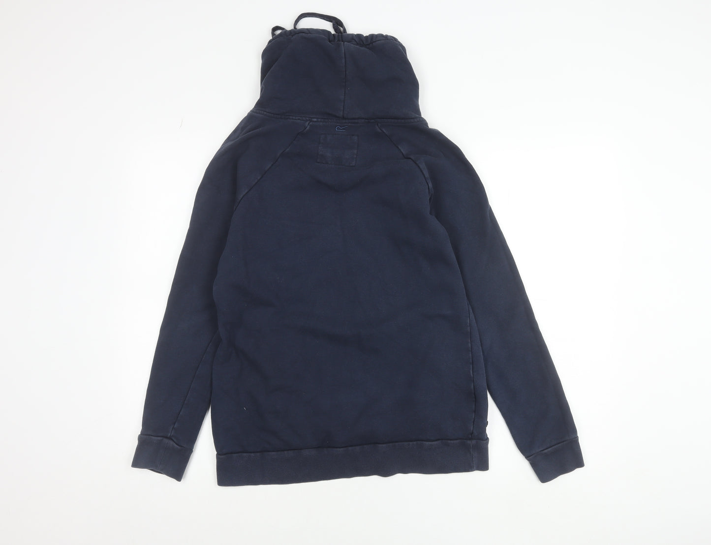 Regatta Great Outdoors Women's Navy Pullover Hoodie UK 10 Cotton Blend