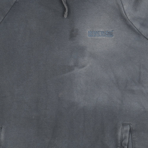 Regatta Great Outdoors Women's Navy Pullover Hoodie UK 10 Cotton Blend
