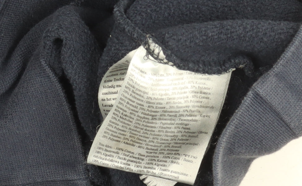 Regatta Great Outdoors Women's Navy Pullover Hoodie UK 10 Cotton Blend