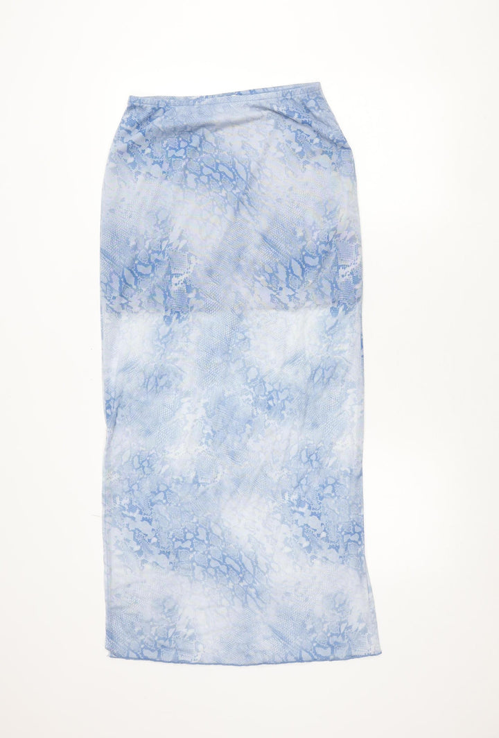 Primark Women’s Blue Animal Print Pencil Skirt Size S