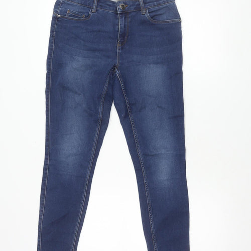 Vero Moda Womens Blue Skinny Jeans Size M/L 32 Regular Fit Denim