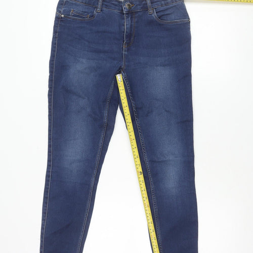 Vero Moda Womens Blue Skinny Jeans Size M/L 32 Regular Fit Denim