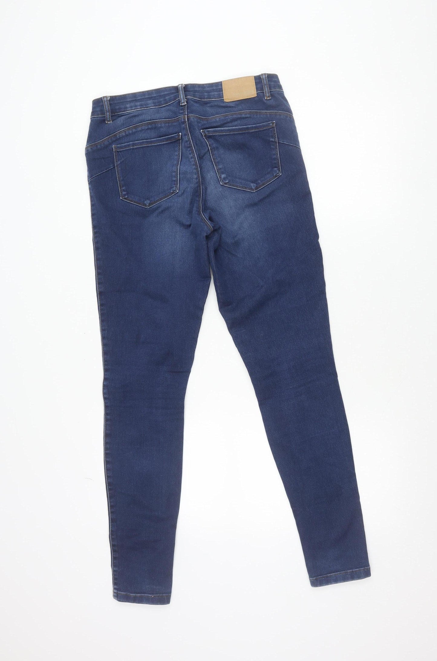 Vero Moda Womens Blue Skinny Jeans Size M/L 32 Regular Fit Denim