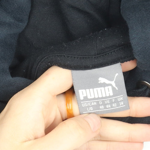Puma Women's Black Size 14 Pullover Hoodie Sweatshirt