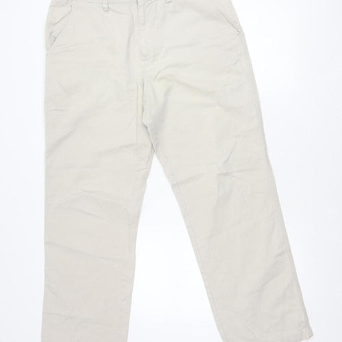 Maine New England Men's Beige Cotton Chino Trousers 34R