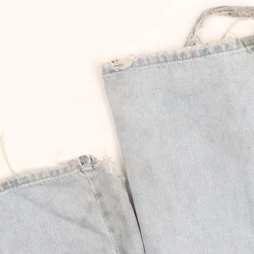 Stradivarius Women Blue Distressed Straight Jeans UK 6