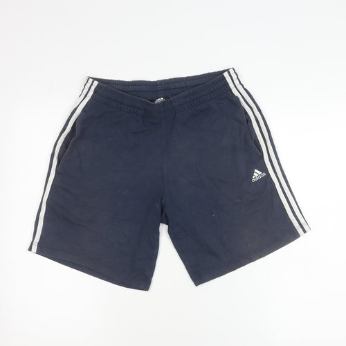 Adidas Men’s Blue Small Sweat Shorts Performance Essentials