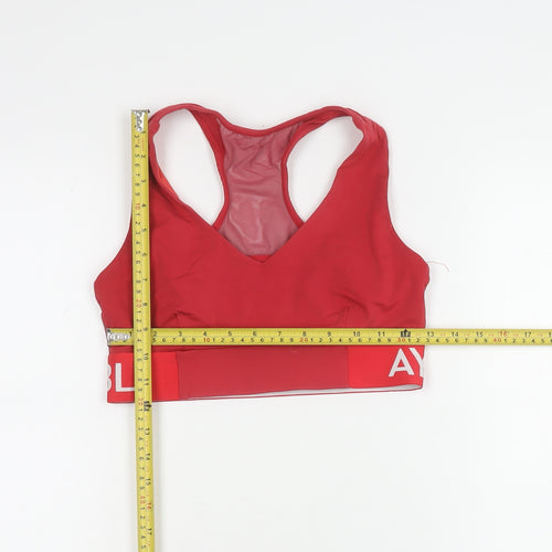 AYBL Red Women’s Medium Racerback Sports Bra Top Athletic Activewear