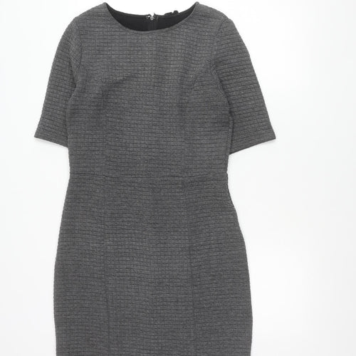 Puppy Lux Women Grey Bodycon Knee Length Dress Size 12