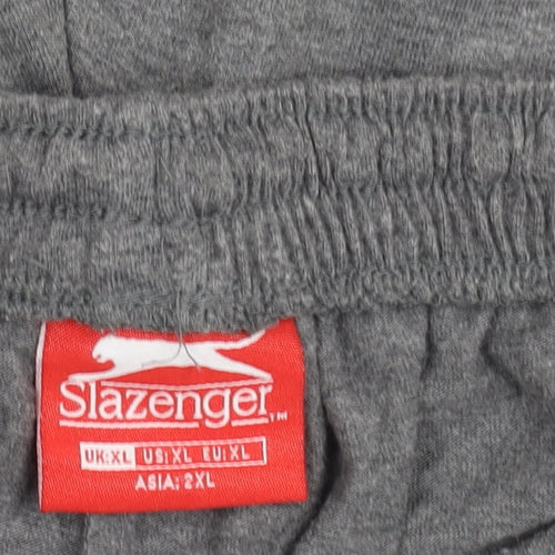 Slazenger Men's Grey XL Athletic Shorts Elastic Waist Lightweight