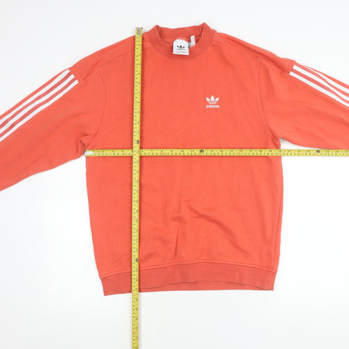 Adidas Men’s Orange XS Crew Neck Pullover Sweatshirt