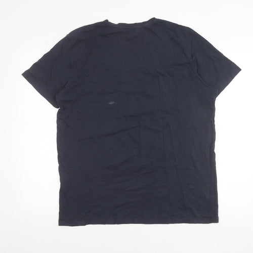 Jack & Jones Men’s Blue XL Crew Neck Cotton T-Shirt