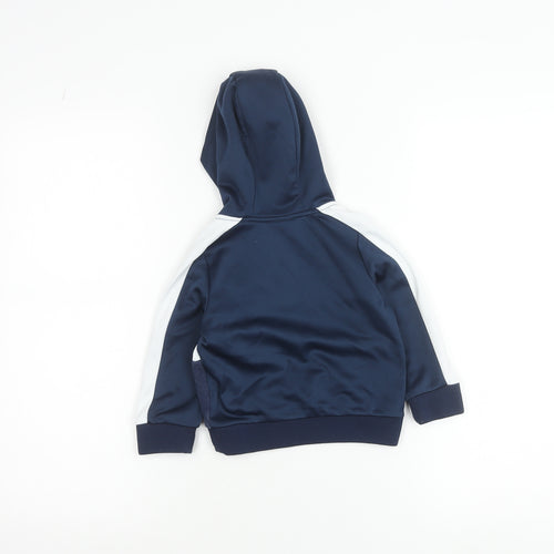 Ellesse Boys Blue 2XS Pullover Hoodie with Logo and 1/2 Zip