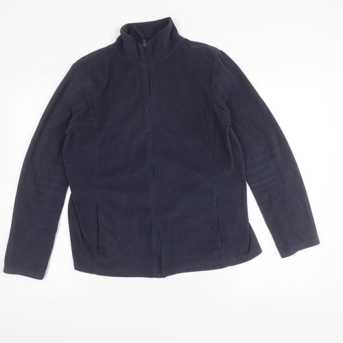 Dunnes Women's Blue Fleece Full Zip Jacket Size M