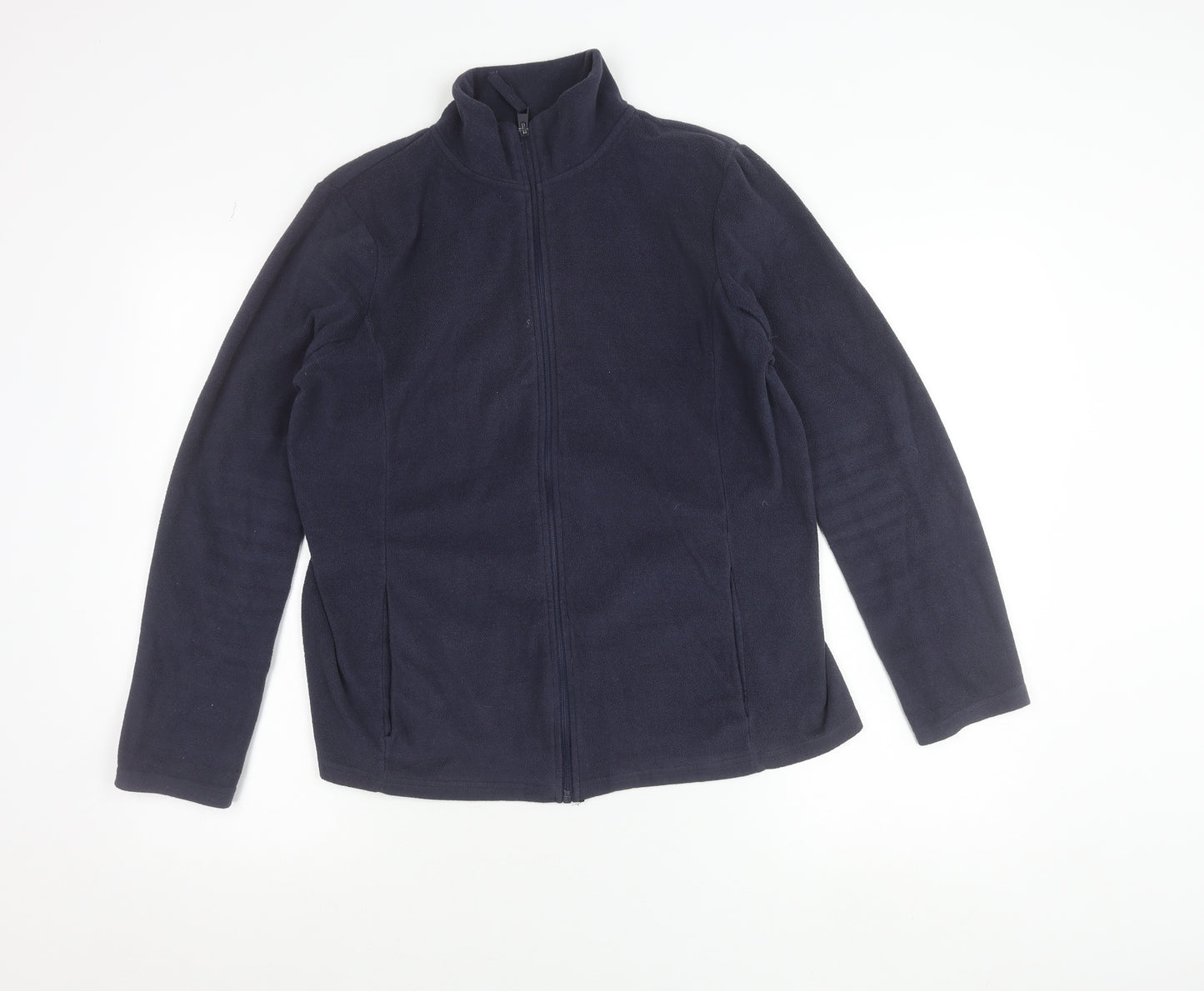 Dunnes Women's Blue Fleece Full Zip Jacket Size M