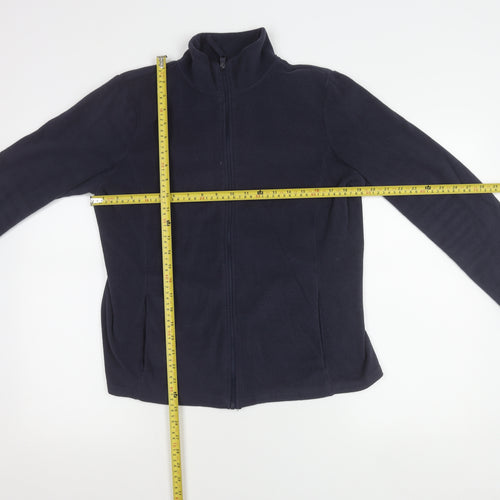 Dunnes Women's Blue Fleece Full Zip Jacket Size M