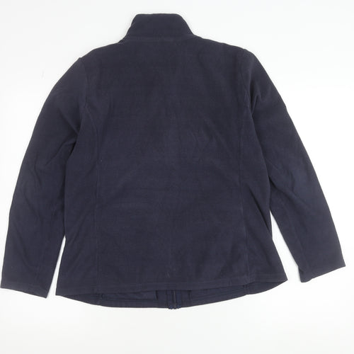 Dunnes Women's Blue Fleece Full Zip Jacket Size M