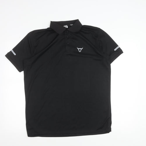 Toro Activa Men's Black Dri-Fit Polo Shirt Size L Sportswear