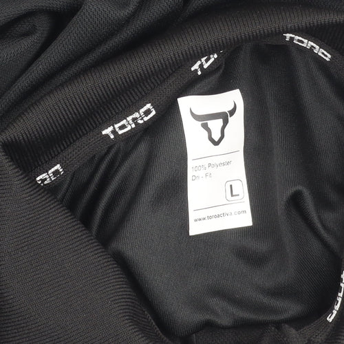 Toro Activa Men's Black Dri-Fit Polo Shirt Size L Sportswear