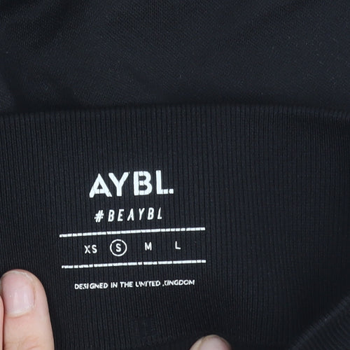 AYBL Women's Black Small Biker Compression Activewear Shorts