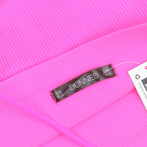 Dunnes Women’s Bright Pink XS-S Bandeau Bodycon Mini Dress