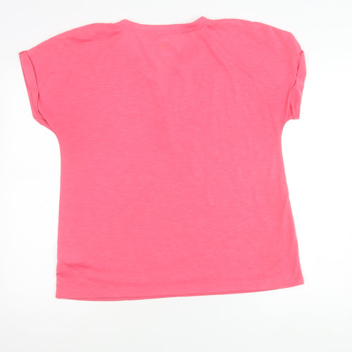 Mountain Warehouse Women's Pink Isocool Quick Dry V-Neck T-Shirt Size 16