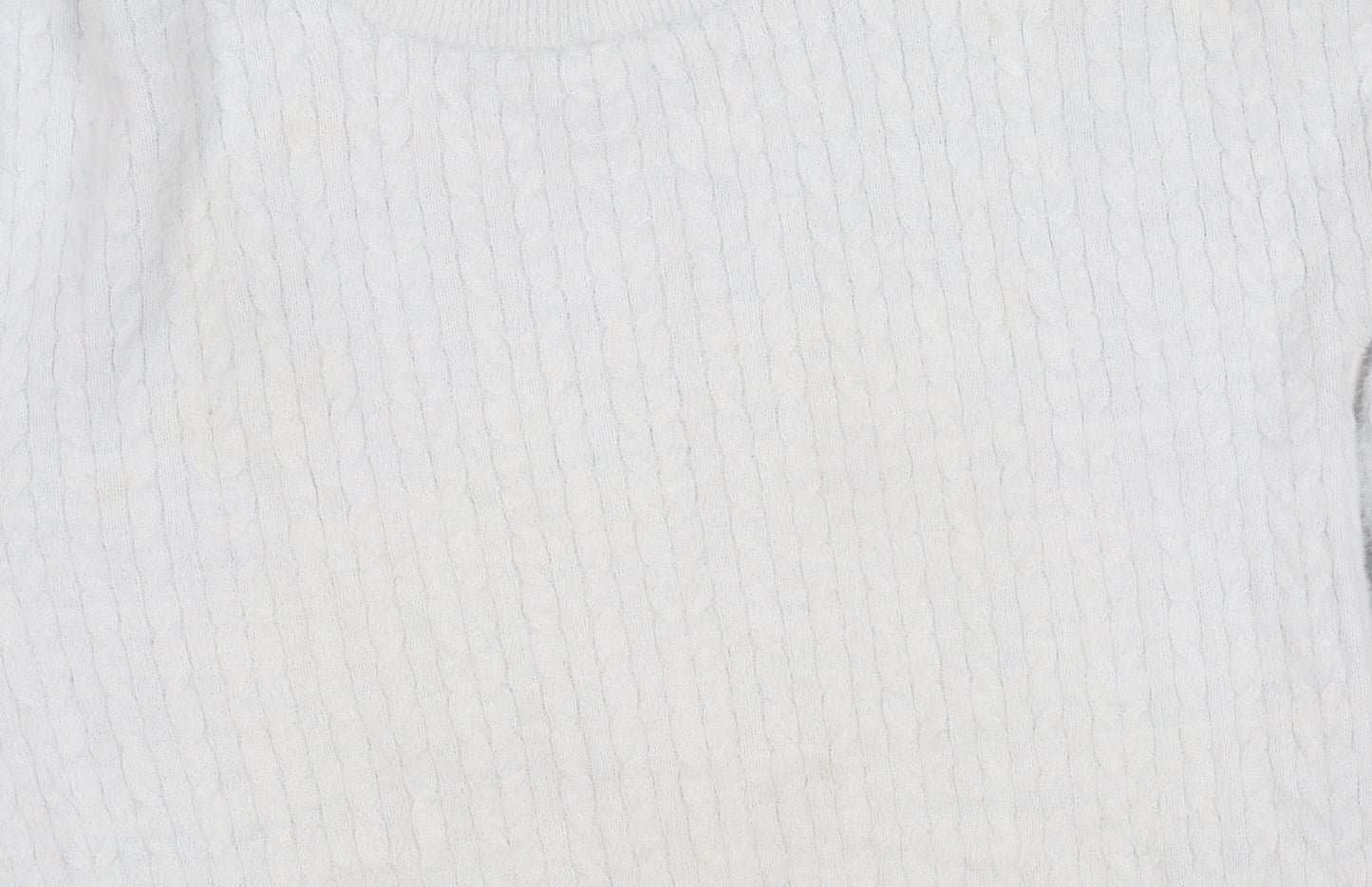 Gallery Women’s Light Blue Cable Knit Pullover Jumper Size S