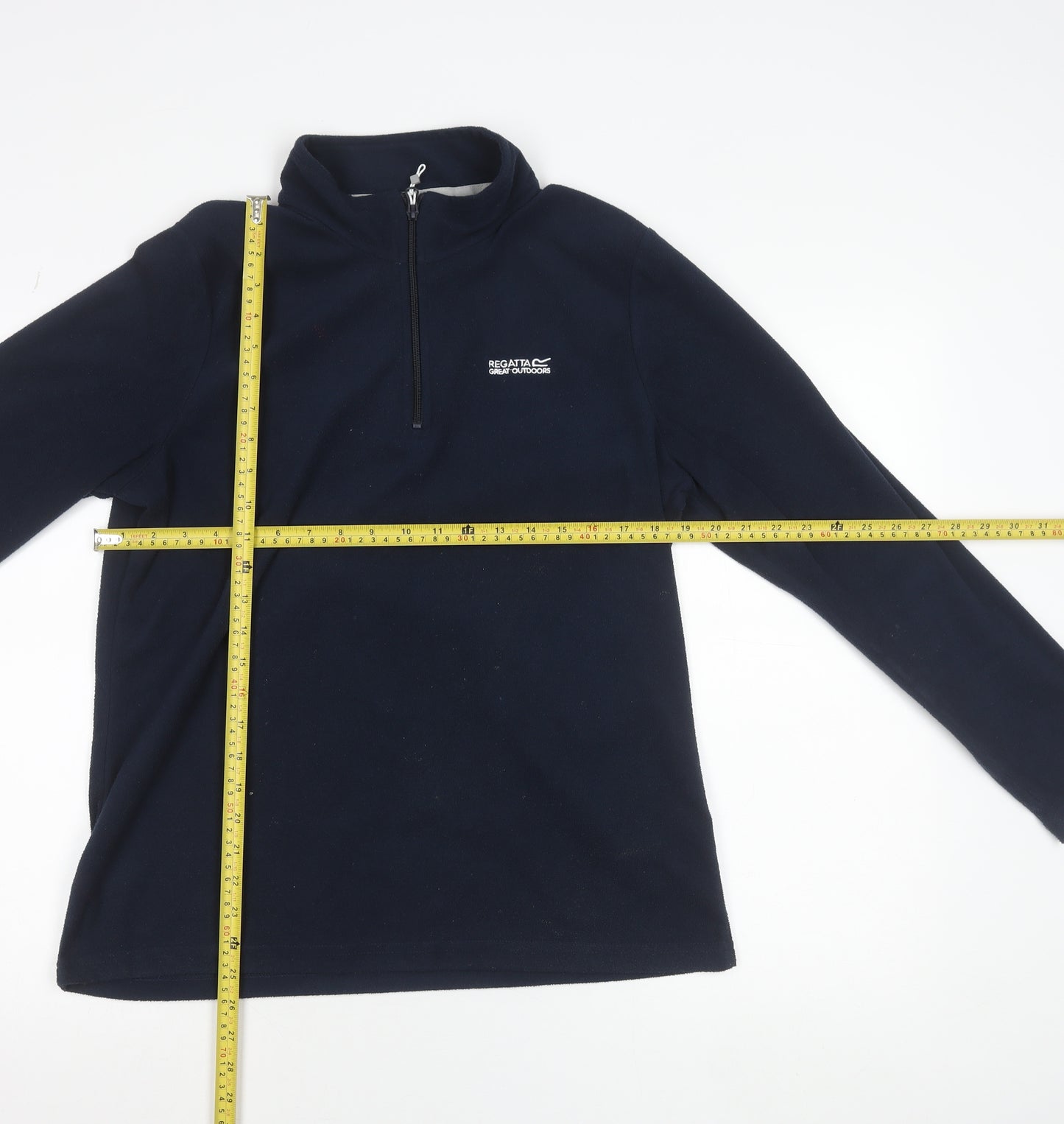 Regatta Women’s Navy 1/4 Zip Fleece Pullover Sweatshirt UK 14 Outdoor Warm