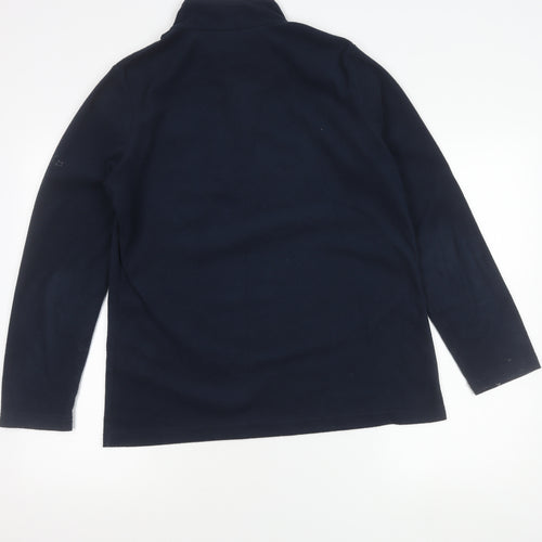 Regatta Women’s Navy 1/4 Zip Fleece Pullover Sweatshirt UK 14 Outdoor Warm