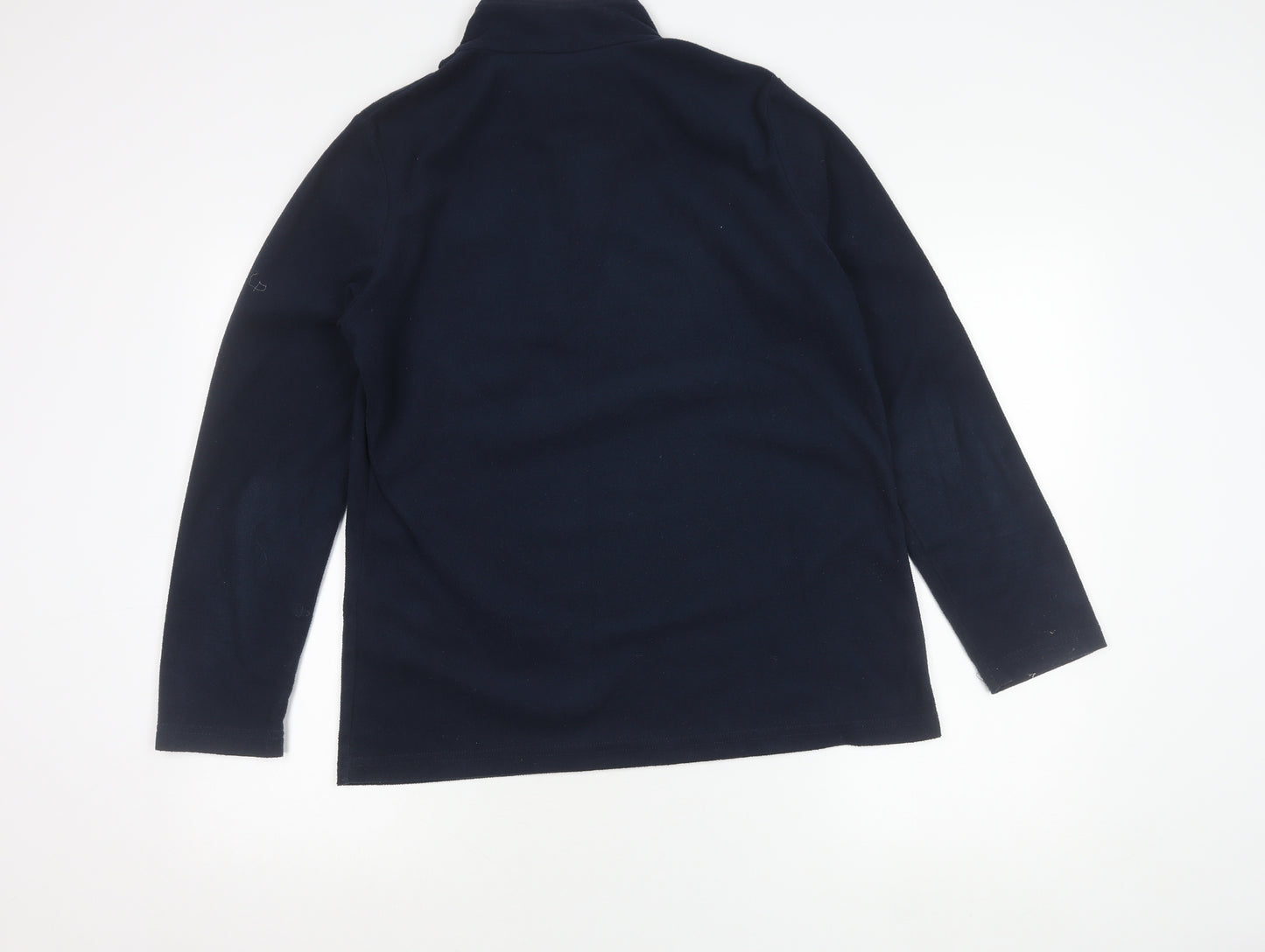 Regatta Women’s Navy 1/4 Zip Fleece Pullover Sweatshirt UK 14 Outdoor Warm