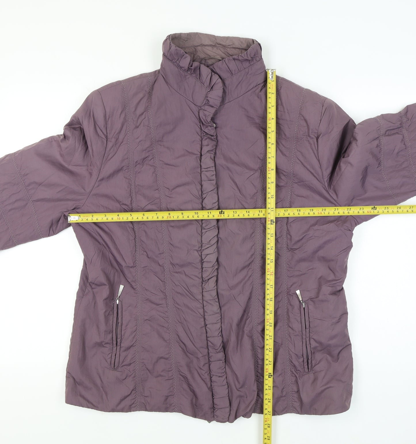 Gerry Weber Womens Purple Mid-Length Puffer Jacket Size 18