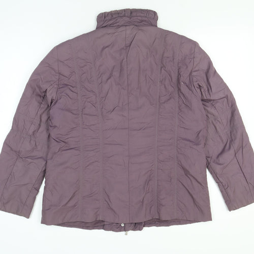 Gerry Weber Womens Purple Mid-Length Puffer Jacket Size 18