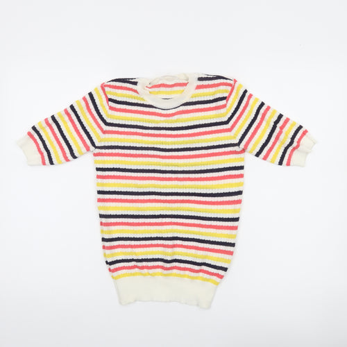 Savida Women’s Multicoloured Striped Knit Pullover Jumper XS