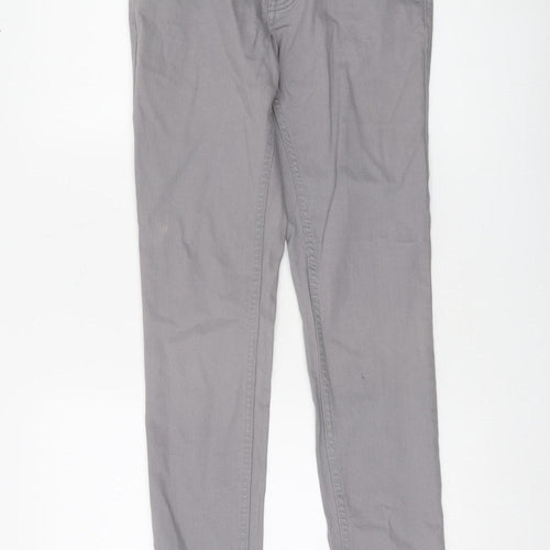H&M Men's Grey Slim Fit Chino Trousers Size 29