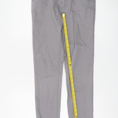 H&M Men's Grey Slim Fit Chino Trousers Size 29