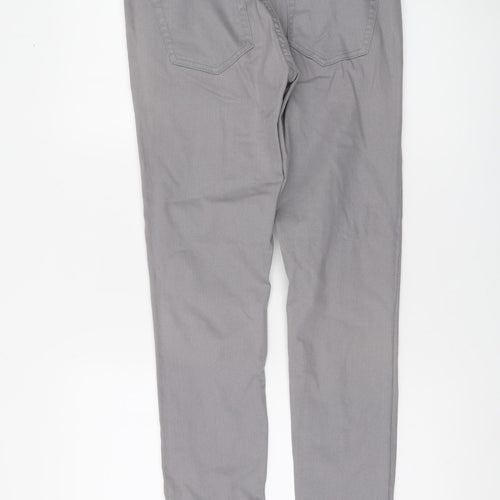 H&M Men's Grey Slim Fit Chino Trousers Size 29