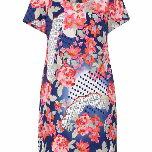 R.O.B. Women’s Multicoloured Floral Short Shift Dress Size 14