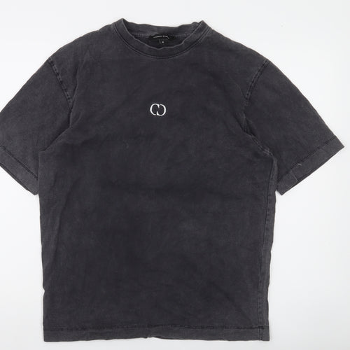 Criminal Damage Men's Black Cotton Crew Neck T-Shirt Size S
