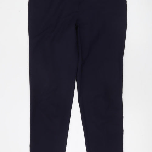 Esprit Women’s Navy Blue Slim Ankle Trousers Size 14