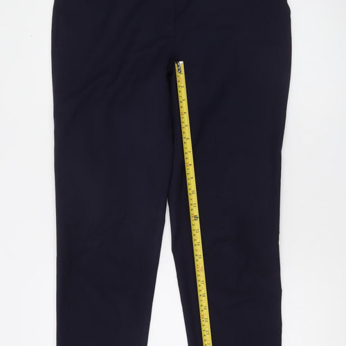 Esprit Women’s Navy Blue Slim Ankle Trousers Size 14