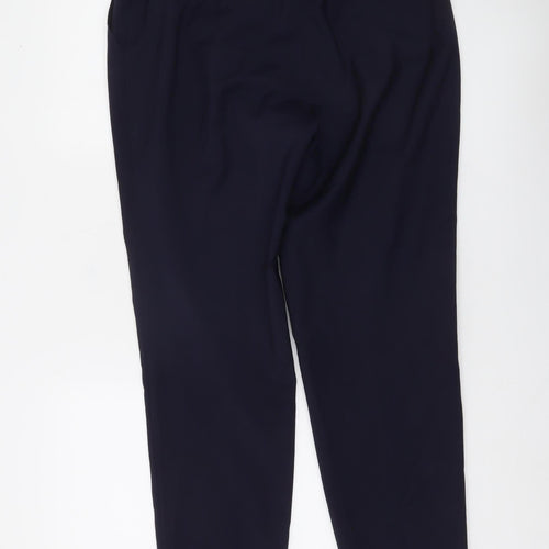 Esprit Women’s Navy Blue Slim Ankle Trousers Size 14