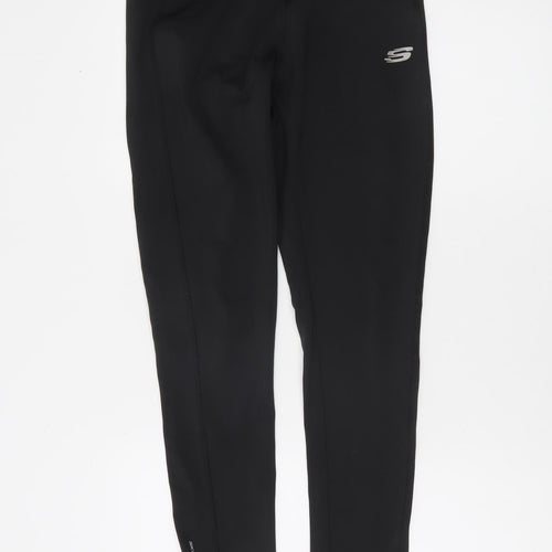 Skechers Sport Womens Black Leggings Size S Drawstring Waist