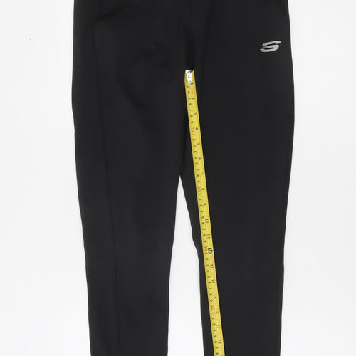 Skechers Sport Womens Black Leggings Size S Drawstring Waist