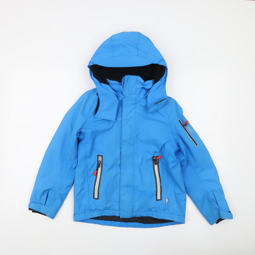 Reima Boys Blue Waterproof Ski Jacket 8 Years Hooded Winter Coat
