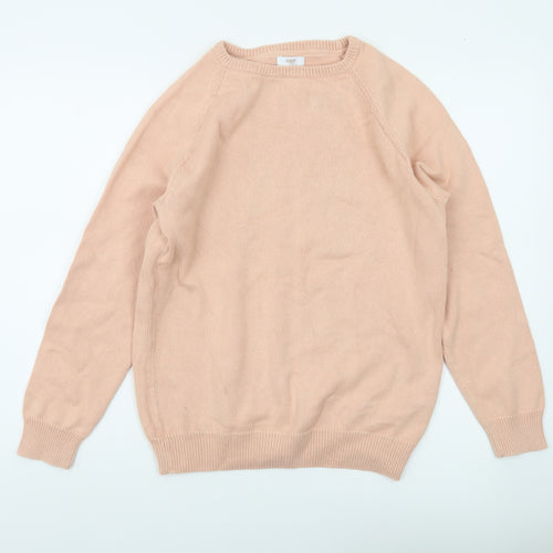Cotton Traders Womens Pink Crew Neck Long Sleeve Jumper Size 12