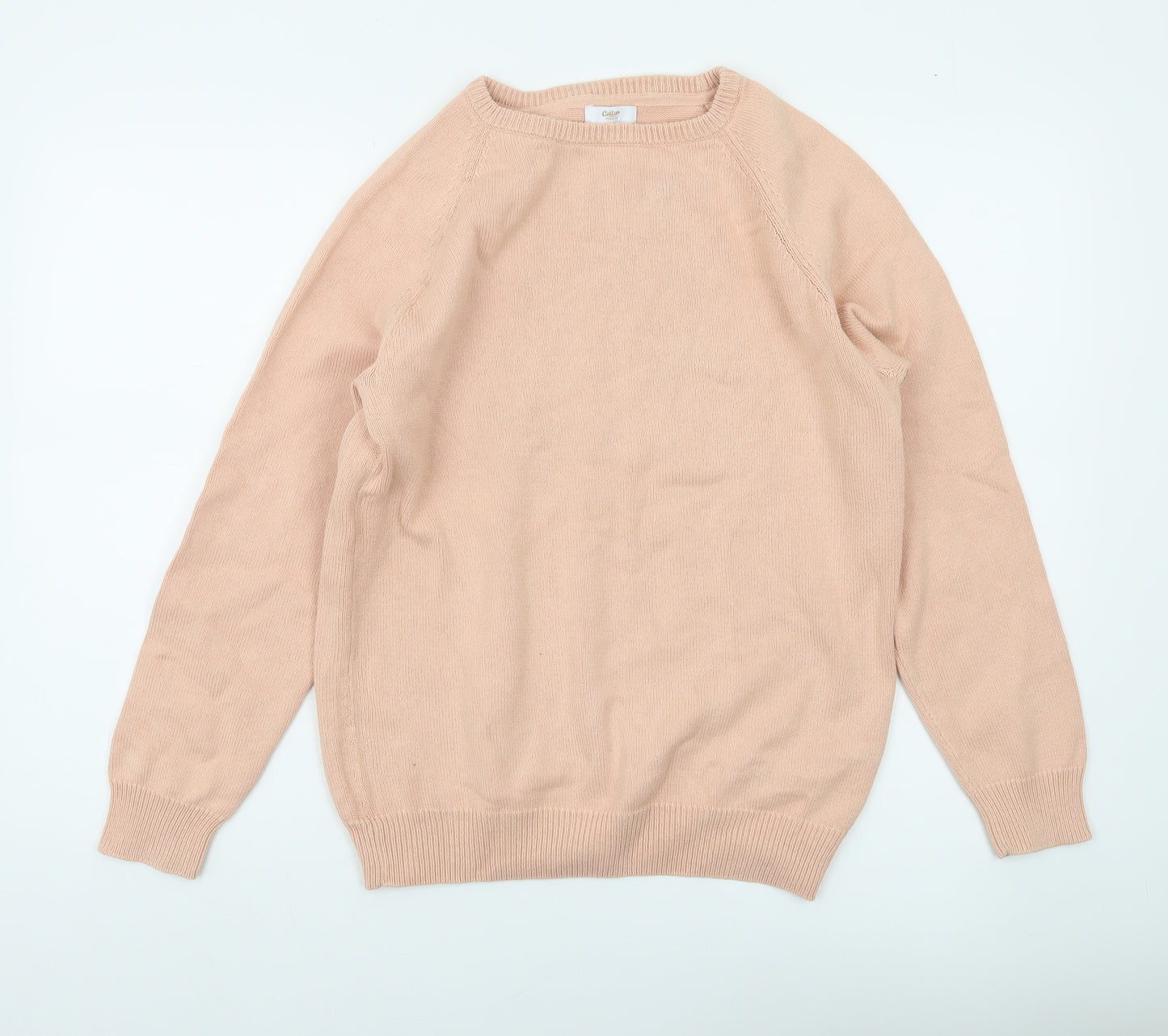 Cotton Traders Womens Pink Crew Neck Long Sleeve Jumper Size 12